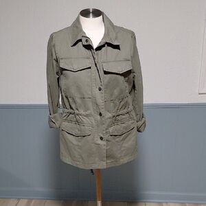 a.n.a Olive Utility Jacket for Women